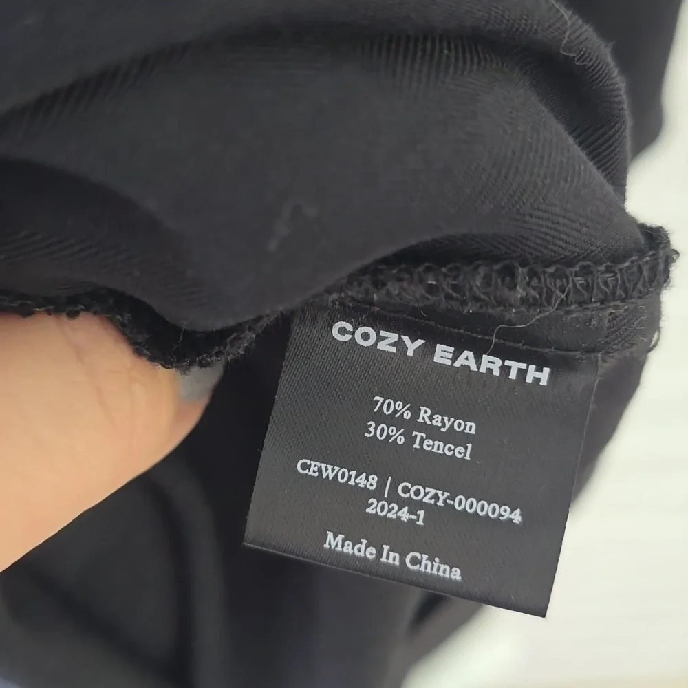 Cozy Earth Women's Sunset Slip Dress Blac Color Size L - Picture 6 of 7